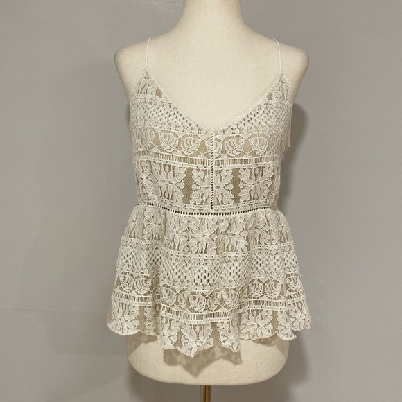 All Saints Natalia Peplum Tank Top - Picture 3 of 7